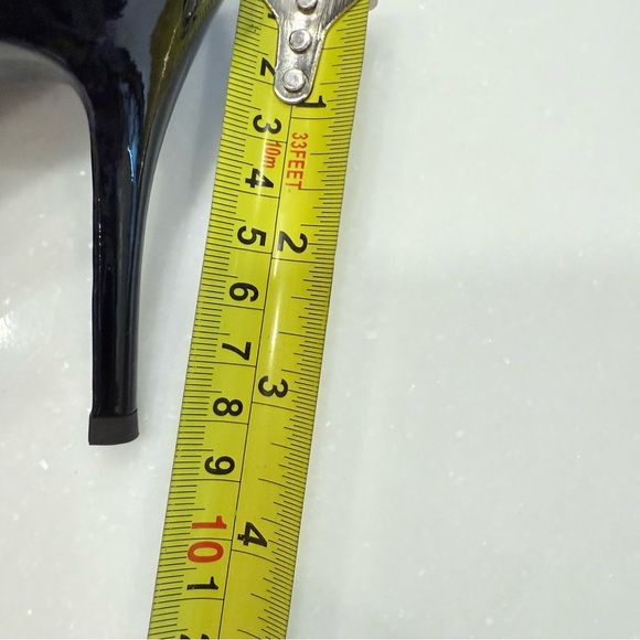 Giuseppe Zanotti Italy Heels Camel Pony Hair W/ Black Patent Toe Sz US 5 NIB - Picture 7 of 15